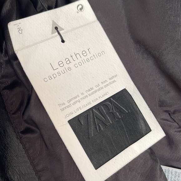 ZARA | Leather Capsule Collection batwing top - Picture 10 of 11